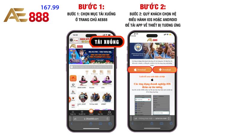 Hướng dẫn cách tải App AE888 chi tiết cho người mới bắt đầu